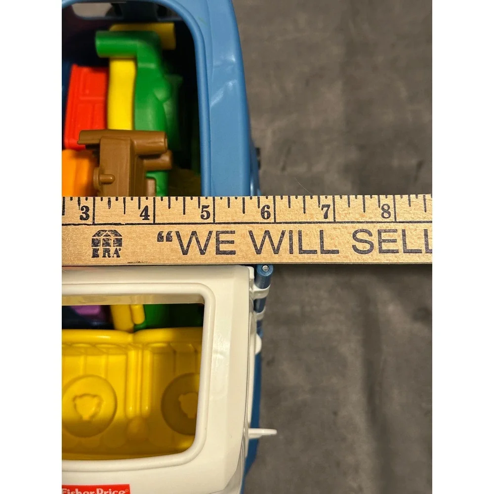 Fisher-Price Little People Camper Blue White Transforming Van Toy